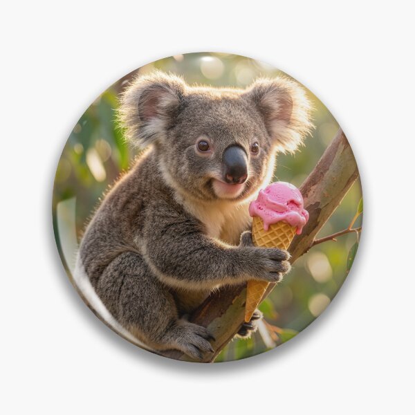 Item preview, Koala Enjoys an Ice Cream Cone designed and sold by Tridentulus.