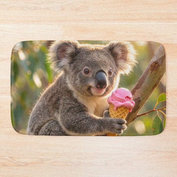 Item preview, Koala Enjoys an Ice Cream Cone designed and sold by Tridentulus.