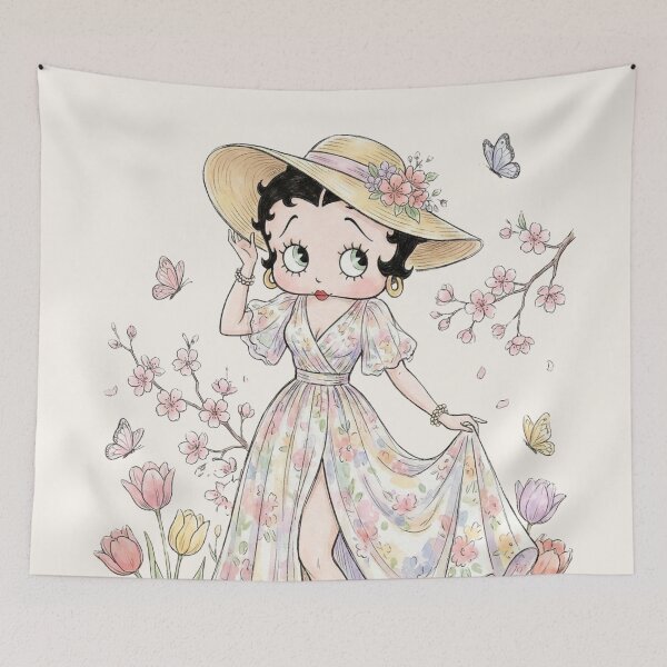 Item preview, Springtime Sweetheart Betty Boop designed and sold by LyssasMindArt.
