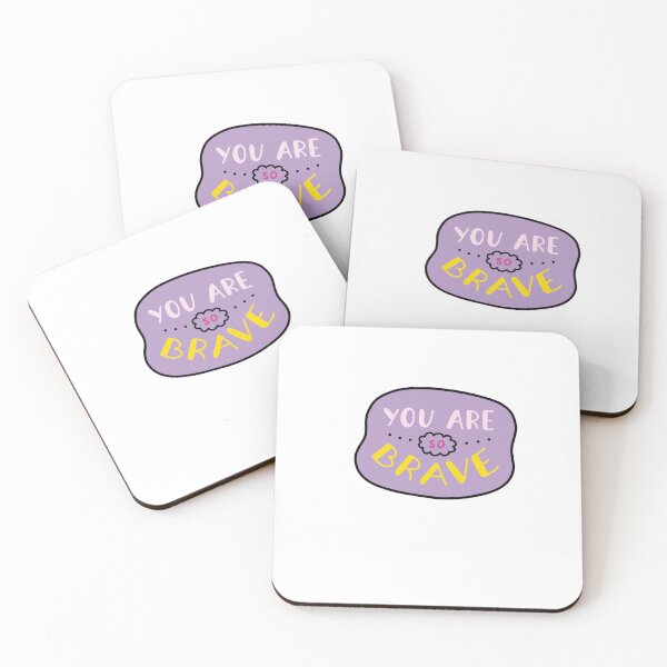 Item preview, You Are So Brave Cute Pastel Aesthetic Typography designed and sold by thazinart.