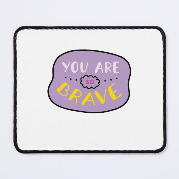 Item preview, You Are So Brave Cute Pastel Aesthetic Typography designed and sold by thazinart.