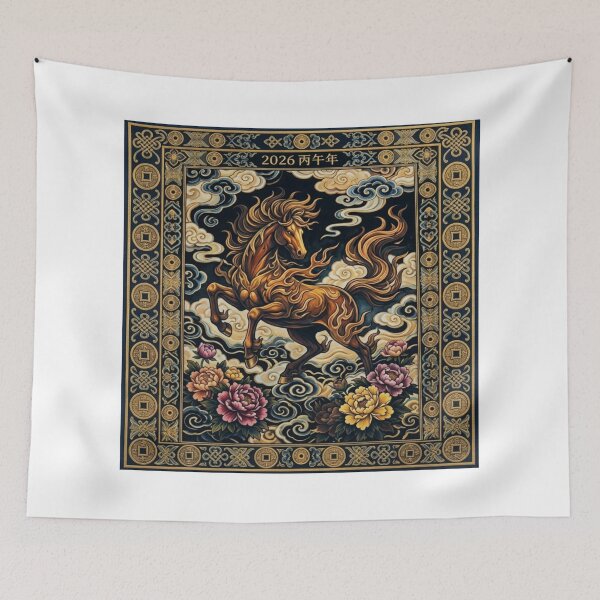 Item preview, 2026 YEAR OF THE FIRE HORSE-HEALTH, WEALTH, LUCK designed and sold by V3GFX.