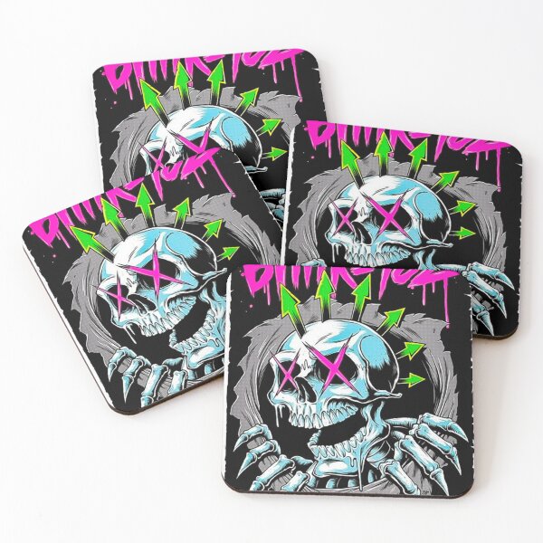 Item preview, Blink-182 Pink Graffiti Logo Neon Skull Punk Rock Band Design designed and sold by ashenz.