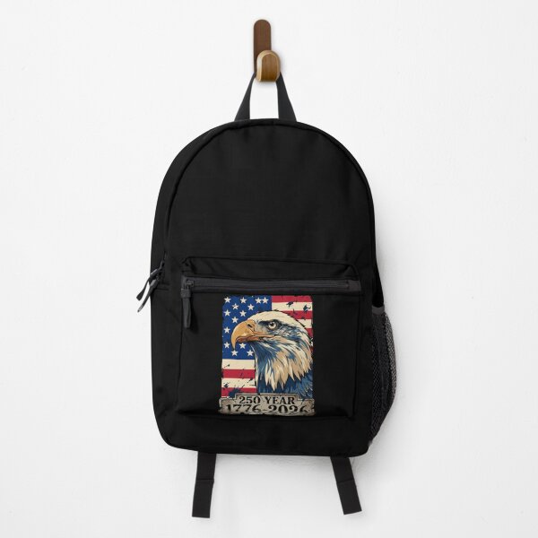 Item preview, Vintage Bald Eagle 250 Years 1776 to 2026 Patriotic American Flag designed and sold by Vermanartist.