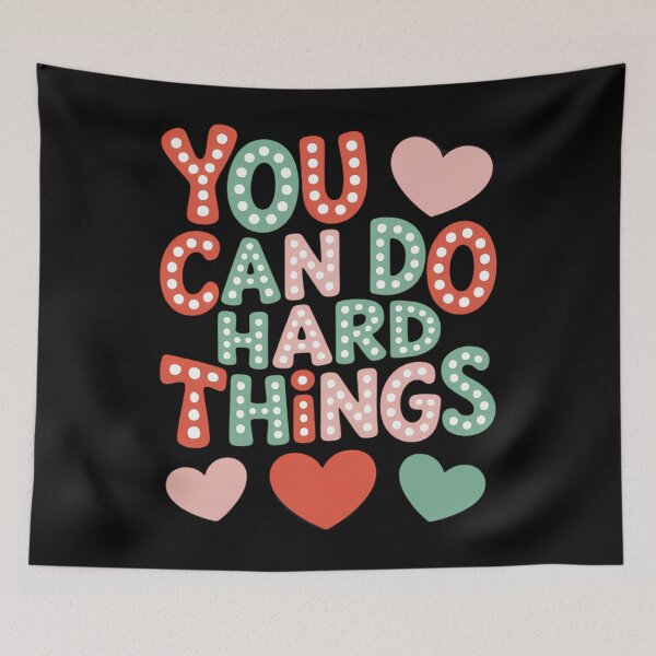 Item preview, Groovy You Can Do Hard Things Test Day Teacher designed and sold by SapfireStuArt.