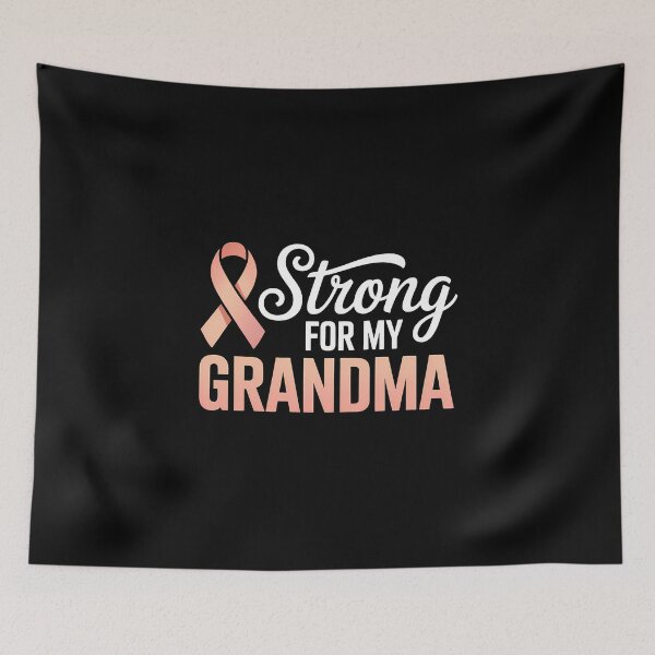 Item preview, Endometrial Cancer Awareness grandma Support Squad Peach Ribbon designed and sold by SapfireStuArt.