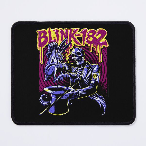 Item preview, Blink-182 Retro Melting Logo Skeleton Bunny Hypnotic Punk Art designed and sold by ashenz.