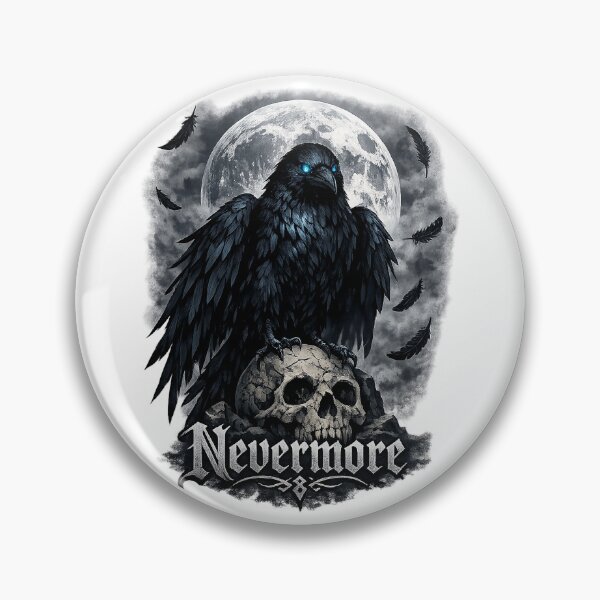 Item preview, Nevermore – Gothic Raven Under the Moon designed and sold by slikar.