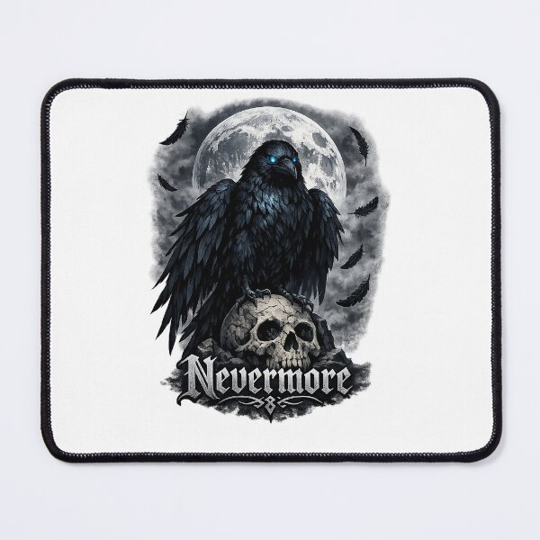 Item preview, Nevermore – Gothic Raven Under the Moon designed and sold by slikar.