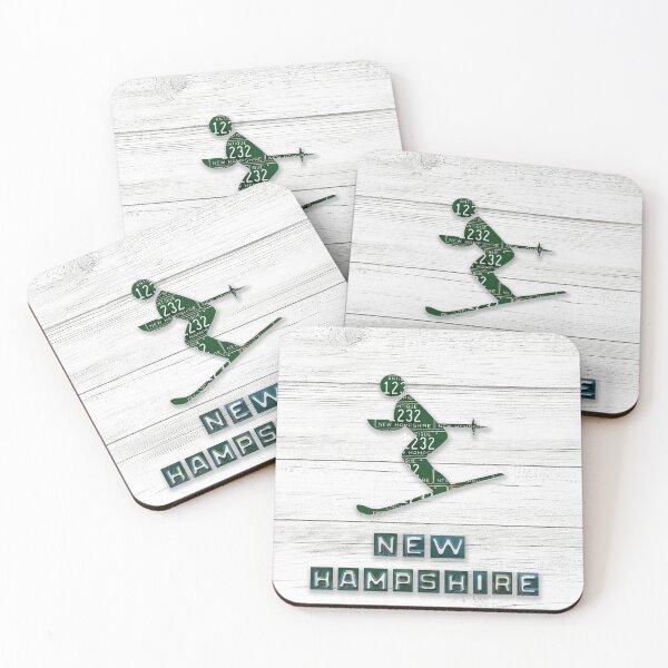 Item preview, New Hampshire License Plate Skier designed and sold by Elisabeth Lucas.