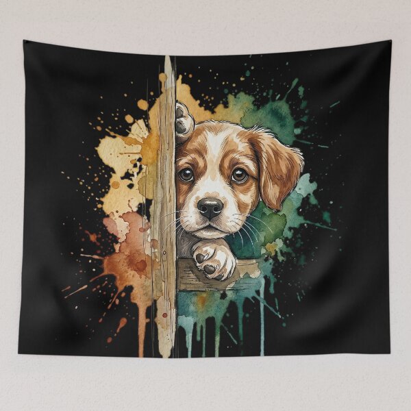 Item preview, Watercolor Puppy Art | Cute Dog Lover Gift Tee designed and sold by CrystalMineArts.