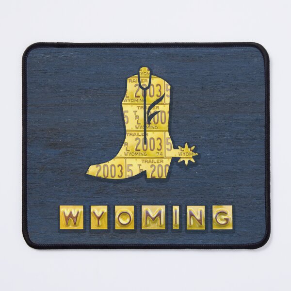 Item preview, Wyoming License Plate Cowboy Boot designed and sold by Elisabeth Lucas.