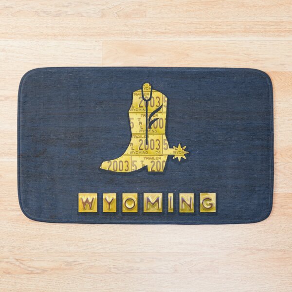Item preview, Wyoming License Plate Cowboy Boot designed and sold by Elisabeth Lucas.