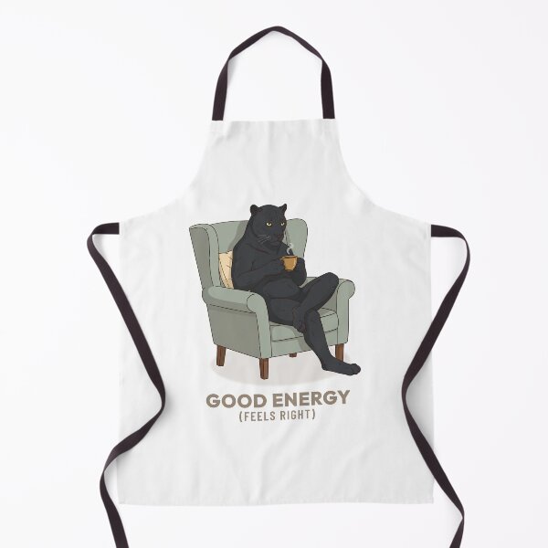 Item preview, Retro Black Panther Drinking Coffee Vintage Illustration designed and sold by Cozy Vintage Animal.