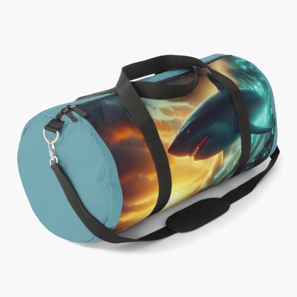 Item preview, Shark Riding Evening Bioluminescence Wave designed and sold by CarolM.