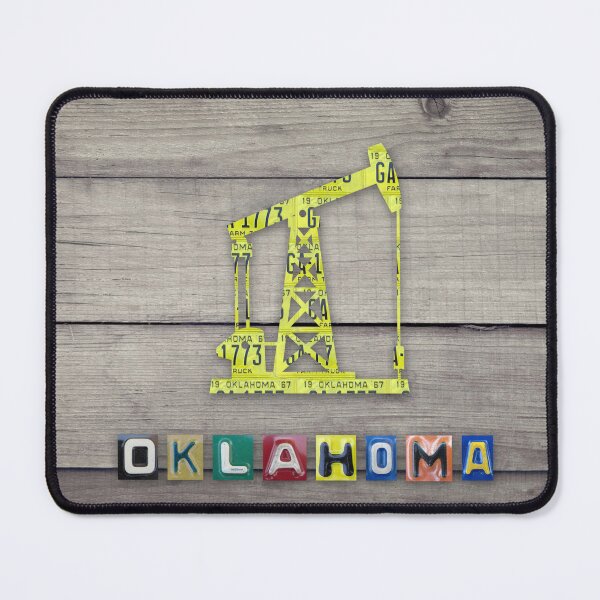 Item preview, Oklahoma License Plate Oil Rig designed and sold by Elisabeth Lucas.
