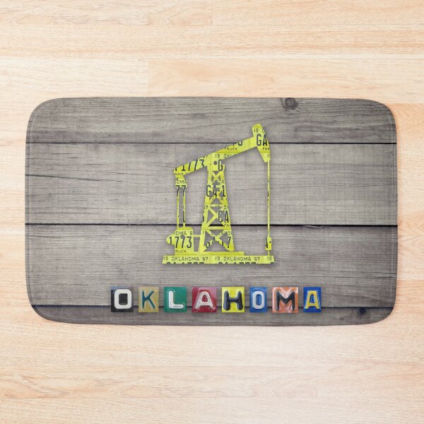 Item preview, Oklahoma License Plate Oil Rig designed and sold by Elisabeth Lucas.
