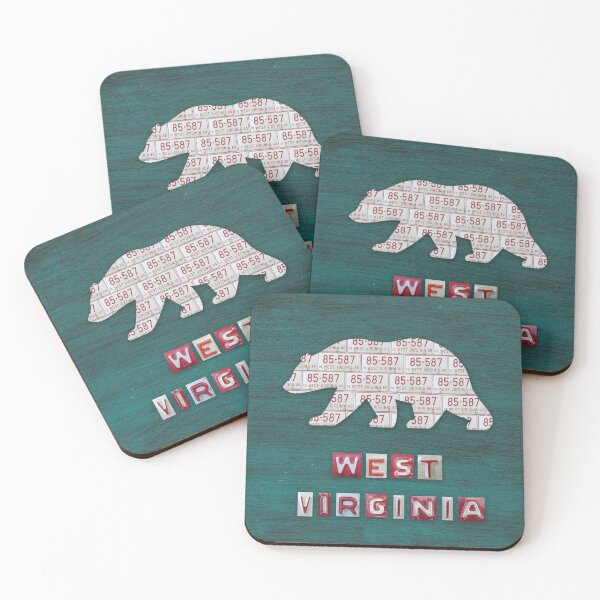 Item preview, West Virginia License Plate Bear designed and sold by Elisabeth Lucas.