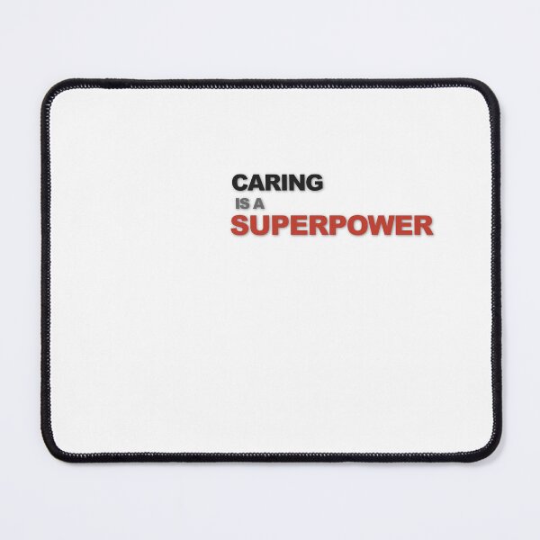 Item preview, Caring Is A Superpower Nurse Typography Design designed and sold by HeartAndArtShop.