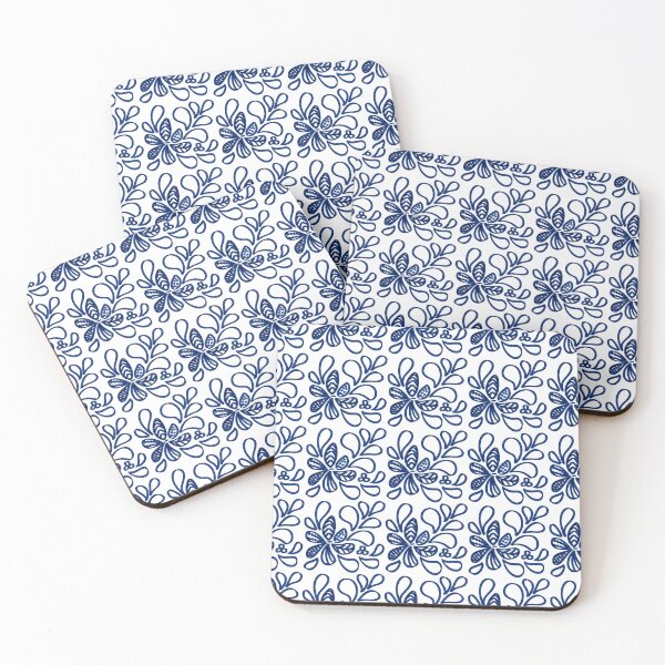 Item preview, The Flow of Blue Leaves: Seamless Pattern designed and sold by MissSairung.