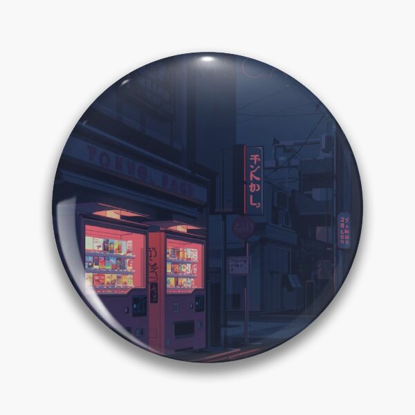 Item preview, Tokyo Dreamscape Lofi Anime Street Night Vending Machine Aesthetic designed and sold by ConfuseLab Alt.