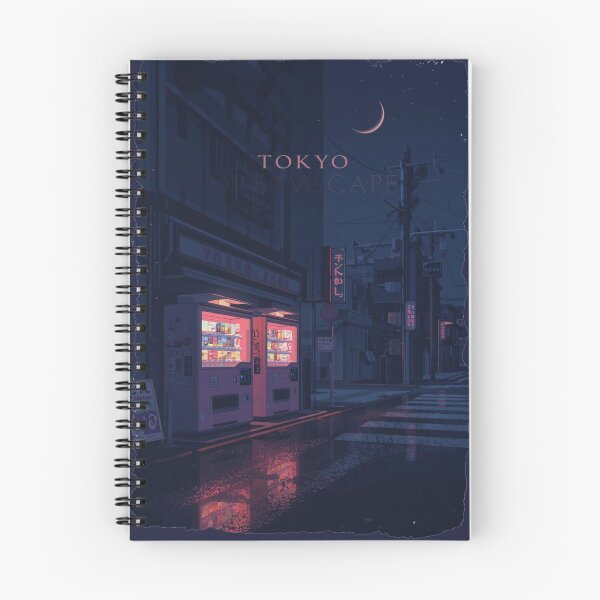 Item preview, Tokyo Dreamscape Lofi Anime Street Night Vending Machine Aesthetic designed and sold by ConfuseLab Alt.
