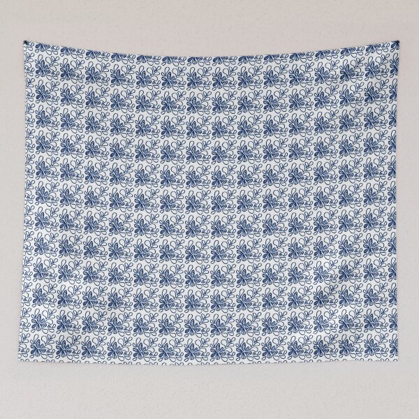 Item preview, The Flow of Blue Leaves: Seamless Pattern designed and sold by MissSairung.