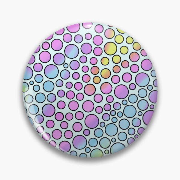 Item preview, Pastel Bubble Dot Pattern — Colorful Circle Art in Pink Blue Yellow Purple on White designed and sold by RareSquareBearArts.
