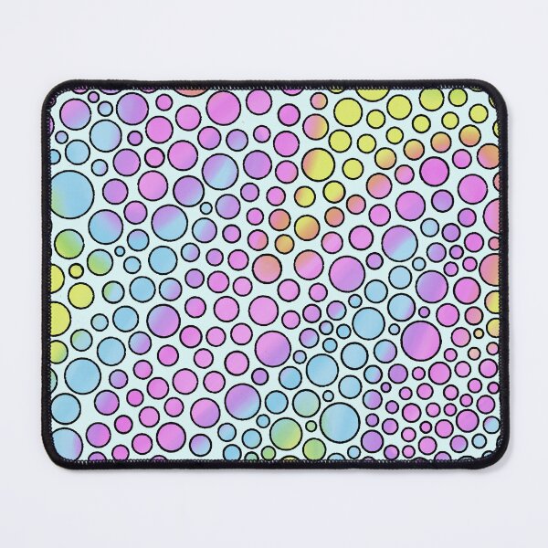Item preview, Pastel Bubble Dot Pattern — Colorful Circle Art in Pink Blue Yellow Purple on White designed and sold by RareSquareBearArts.