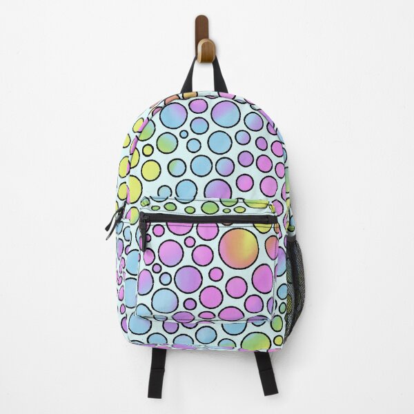 Item preview, Pastel Bubble Dot Pattern — Colorful Circle Art in Pink Blue Yellow Purple on White designed and sold by RareSquareBearArts.