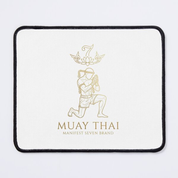 Item preview, Muay Thai Kneeling Fighter T-Shirt | Thai Boxing Line Art designed and sold by SEVEN ART PRODUCT.