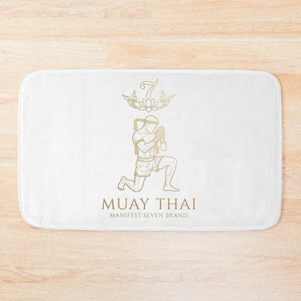 Item preview, Muay Thai Kneeling Fighter T-Shirt | Thai Boxing Line Art designed and sold by SEVEN ART PRODUCT.