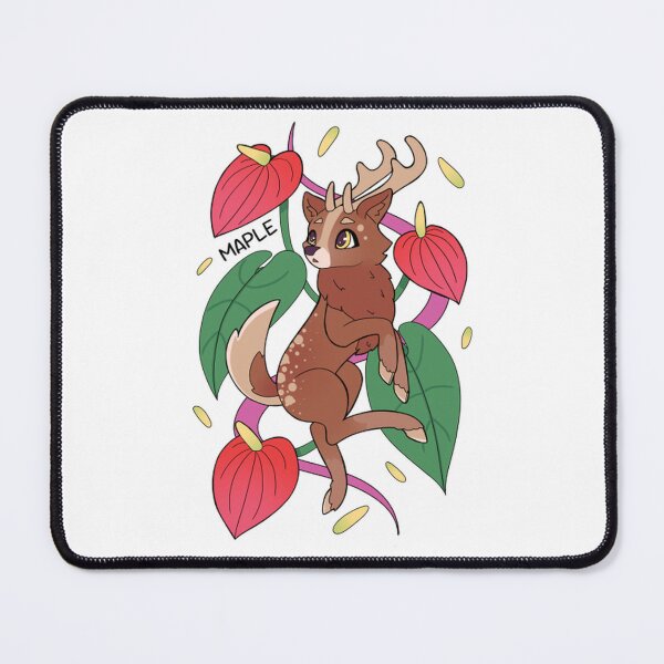 Item preview, Maple The Guardian Of Animals With Anthurium Deer Art designed and sold by TypoEmporium.