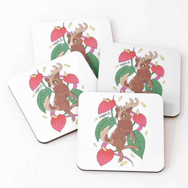 Item preview, Maple The Guardian Of Animals With Anthurium Deer Art designed and sold by TypoEmporium.