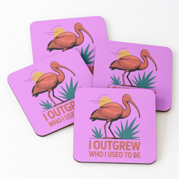 Item preview, Scarlet Ibis I Outgrew Who I Used To Be Exotic Bird Lover Gift designed and sold by Max Store.