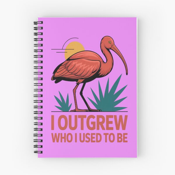 Item preview, Scarlet Ibis I Outgrew Who I Used To Be Exotic Bird Lover Gift designed and sold by Max Store.
