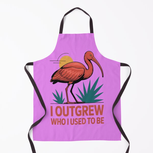 Item preview, Scarlet Ibis I Outgrew Who I Used To Be Exotic Bird Lover Gift designed and sold by Max Store.