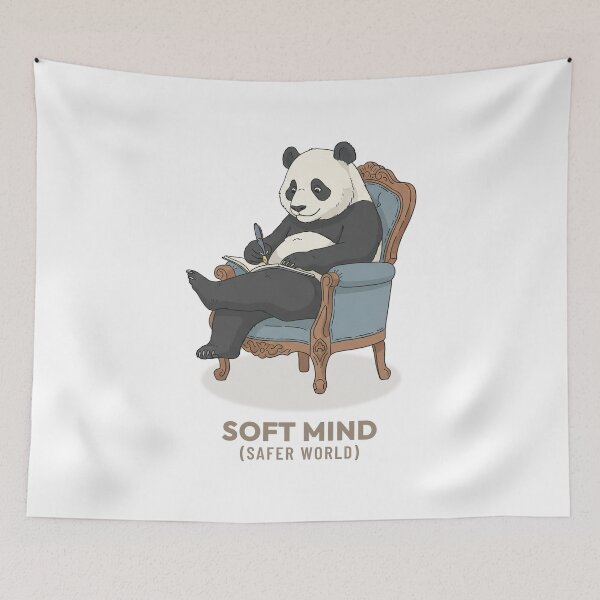 Item preview, Retro Panda Journaling Vintage Aesthetic Art designed and sold by Cozy Vintage Animal.
