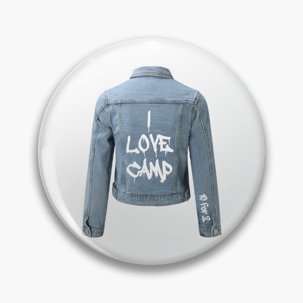 Item preview, I Love Camp Jean Jacket designed and sold by TaskMe.