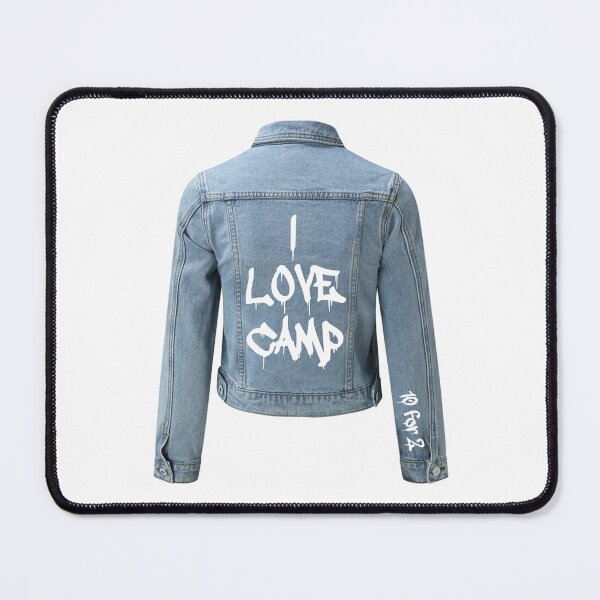 Item preview, I Love Camp Jean Jacket designed and sold by TaskMe.
