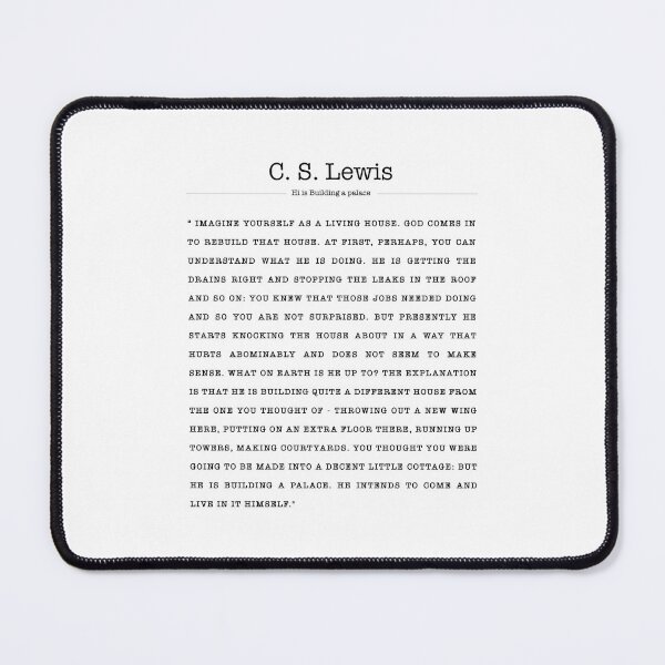 Item preview, C.S. Lewis Christian Quote, A Living House designed and sold by corbrand.