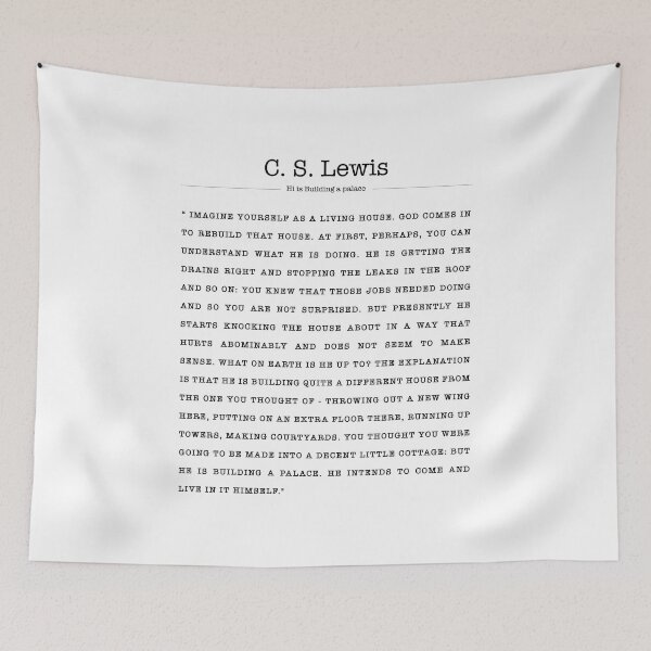 Item preview, C.S. Lewis Christian Quote, A Living House designed and sold by corbrand.