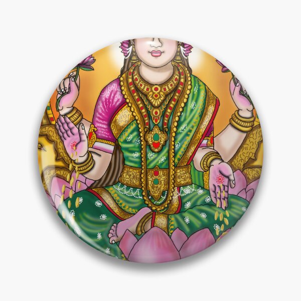 Item preview, Goddess Lakshmi Artwork | Divine Hindu Goddess Digital Illustration designed and sold by Harshit_Digital_Arts.