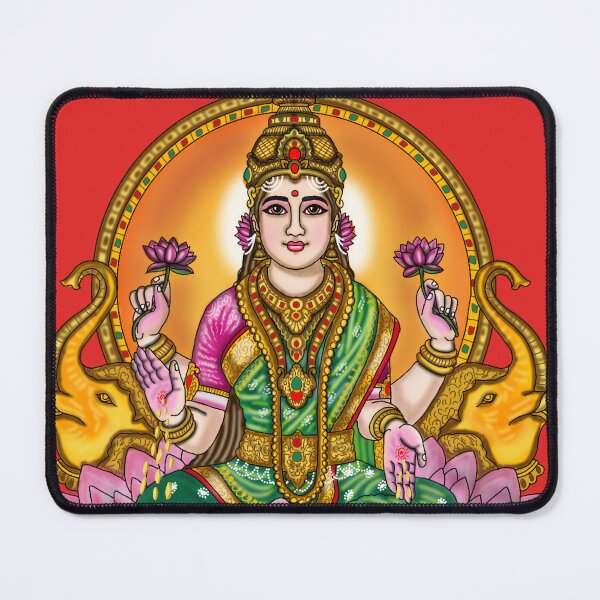 Item preview, Goddess Lakshmi Artwork | Divine Hindu Goddess Digital Illustration designed and sold by Harshit_Digital_Arts.