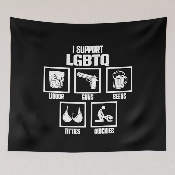 Item preview, I Support LGBTQ Shirt Pride Month designed and sold by NicowrmSArt.