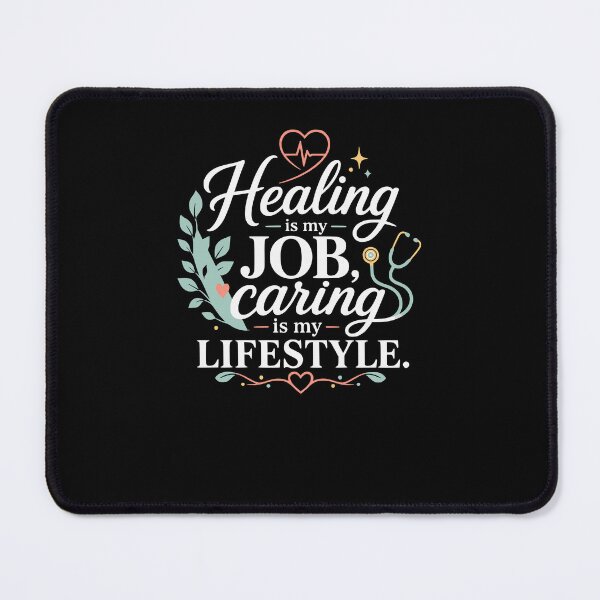 Item preview, Healing is my job, caring is my Lifestyle. Heath designed and sold by FreshPixelArt.