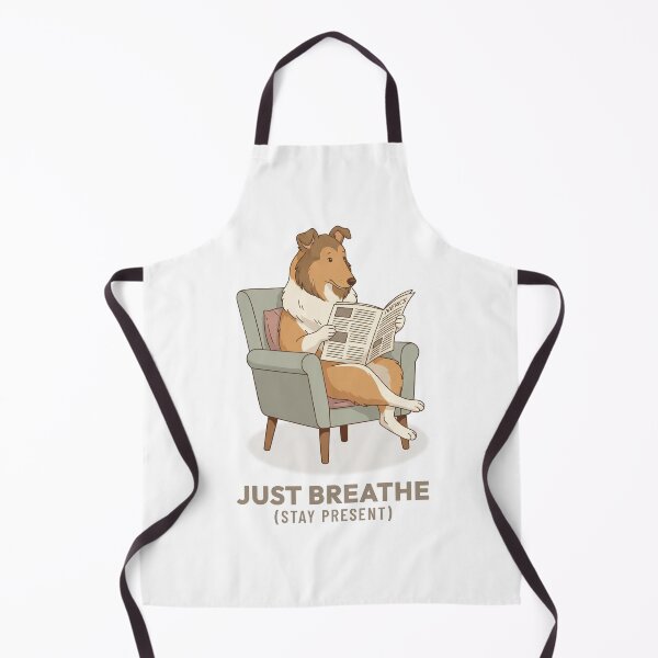Item preview, Cozy Collie Dog Reading Newspaper Vintage Illustration designed and sold by COZY VINTAGE animal.