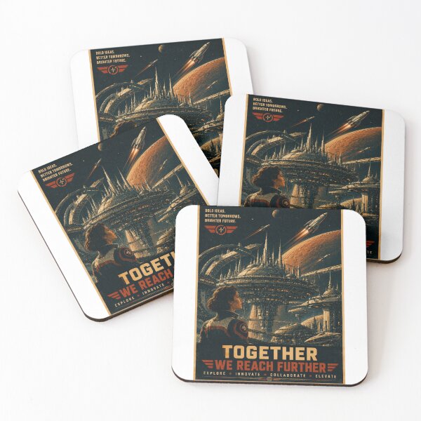 Item preview, Unity Station – Vintage Sci-Fi Future City designed and sold by Fleetwood1994.