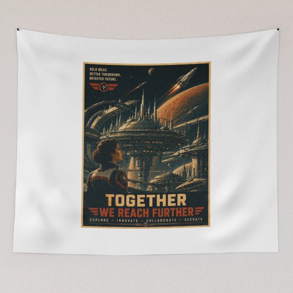 Item preview, Unity Station – Vintage Sci-Fi Future City designed and sold by Fleetwood1994.