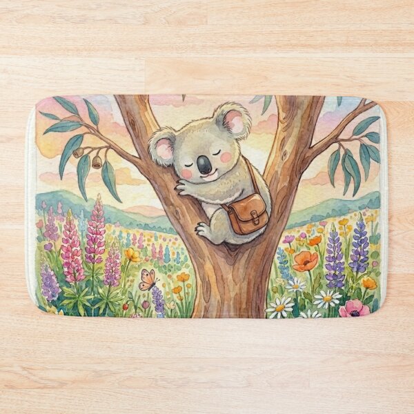 Item preview, Cute Sleeping Koala in Spring Meadow designed and sold by 0606PM.